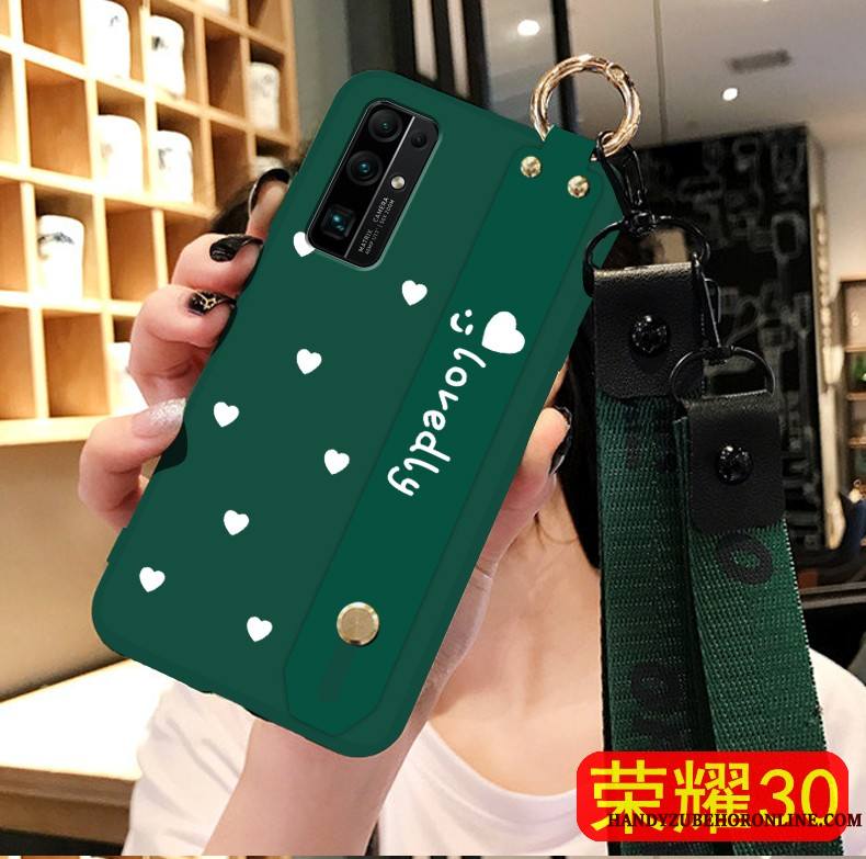 Honor 30 Mode Support Protection Coque Vert De Téléphone Silicone
