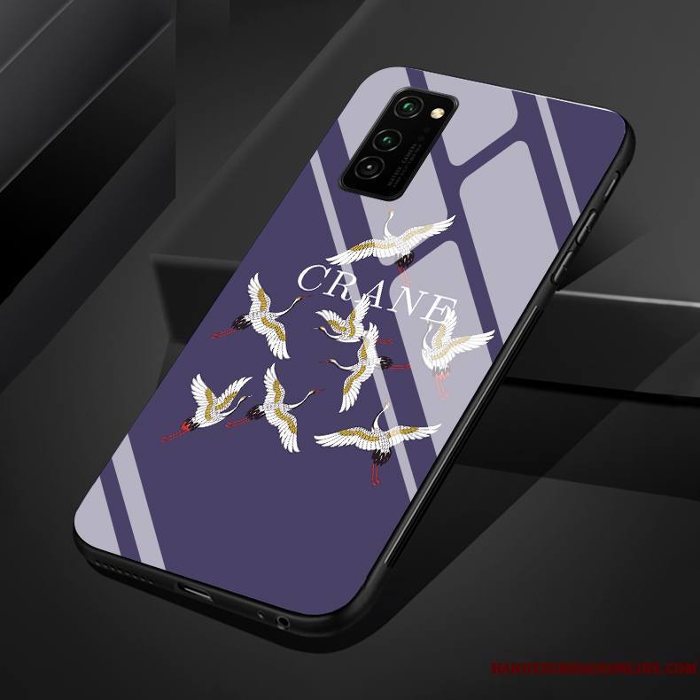 Honor 30 Pro Art Tendance Coque De Téléphone Verre Grue Simple Étui