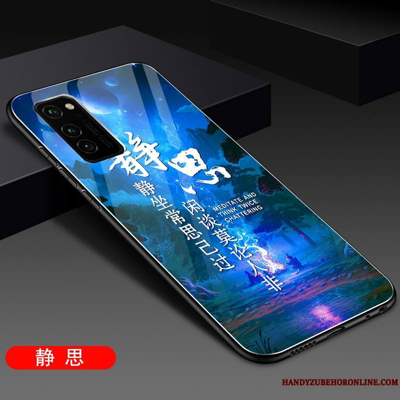 Honor 30 Pro Coque De Téléphone Bleu Haute Verre