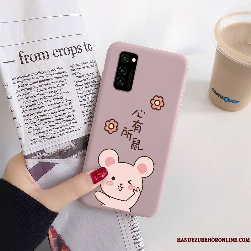 Honor 30 Pro Coque Très Mince Frais Protection Personnalité Rat Dessin Animé Tendance