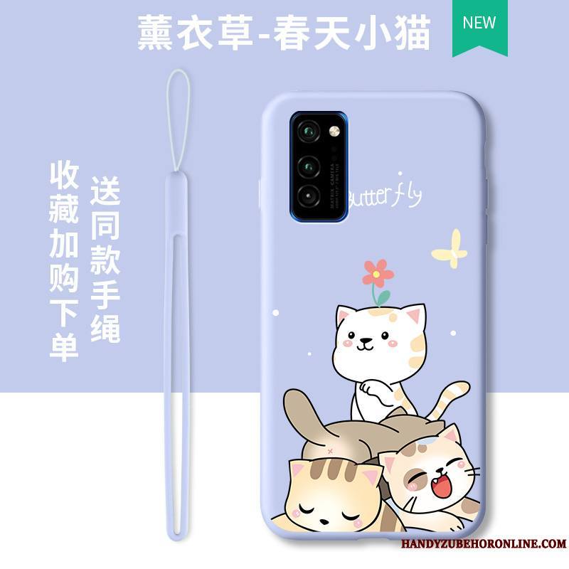 Honor 30 Pro Étui Protection Légères Fluide Doux Coque De Téléphone Bleu Marque De Tendance