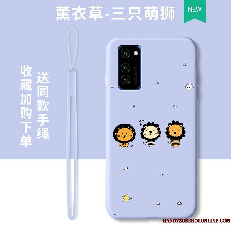 Honor 30 Pro Étui Protection Légères Fluide Doux Coque De Téléphone Bleu Marque De Tendance