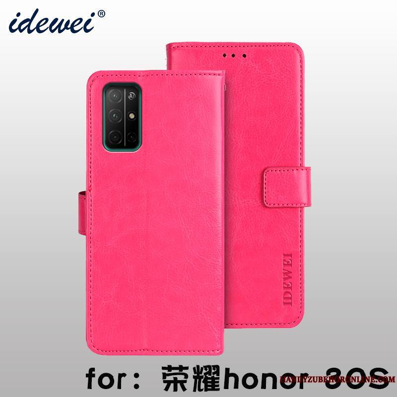 Honor 30s Clamshell Coque Étui En Cuir Téléphone Portable Support Nouveau Protection