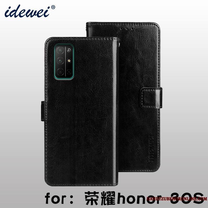 Honor 30s Clamshell Coque Étui En Cuir Téléphone Portable Support Nouveau Protection