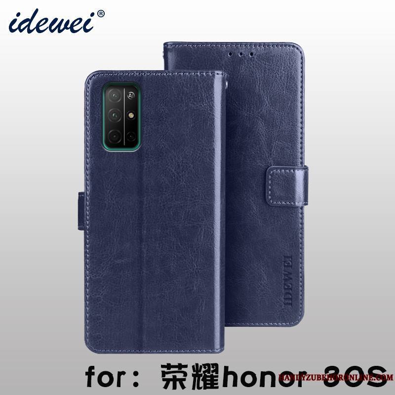 Honor 30s Clamshell Coque Étui En Cuir Téléphone Portable Support Nouveau Protection