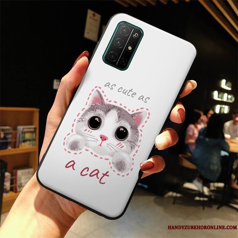 Honor 30s Coque Dessin Animé Protection Créatif Incassable Personnalité Blanc Étui