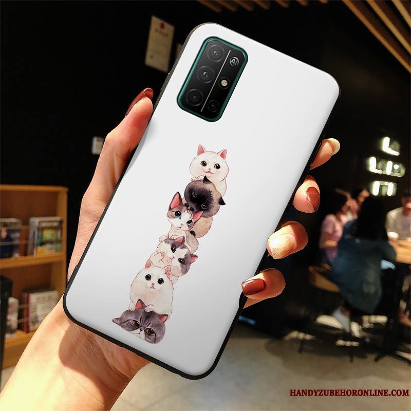 Honor 30s Coque Dessin Animé Protection Créatif Incassable Personnalité Blanc Étui