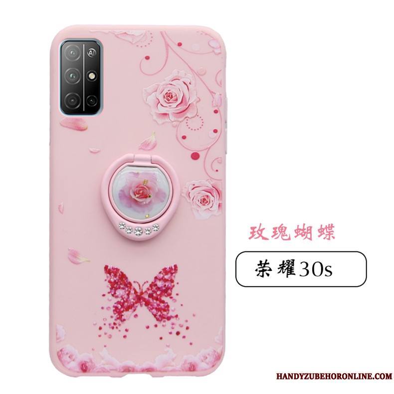 Honor 30s Tout Compris Protection Fluide Doux Coque Très Mince Incassable Net Rouge