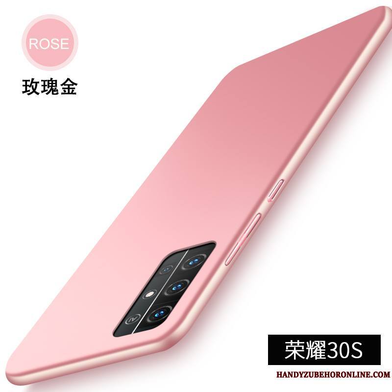 Honor 30s Très Mince Incassable Étui Coque De Téléphone Couleur Unie Simple Noir