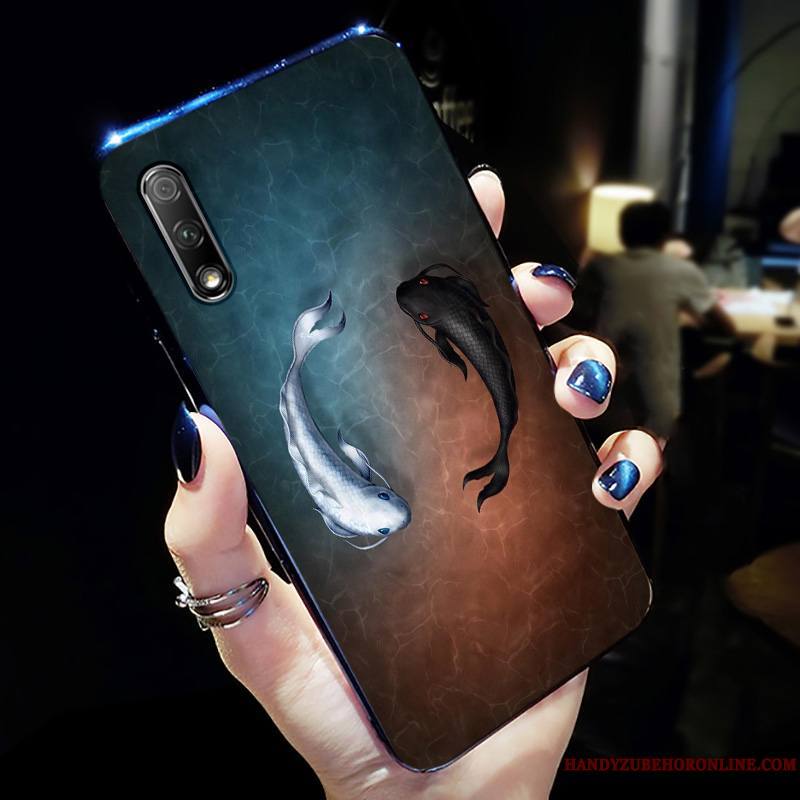 Honor 9x Mode Coque De Téléphone Noir Tendance Étui Incassable Simple