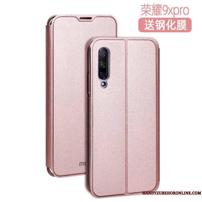 Honor 9x Pro Clamshell Étui En Cuir Coque Luxe Fluide Doux Protection Très Mince