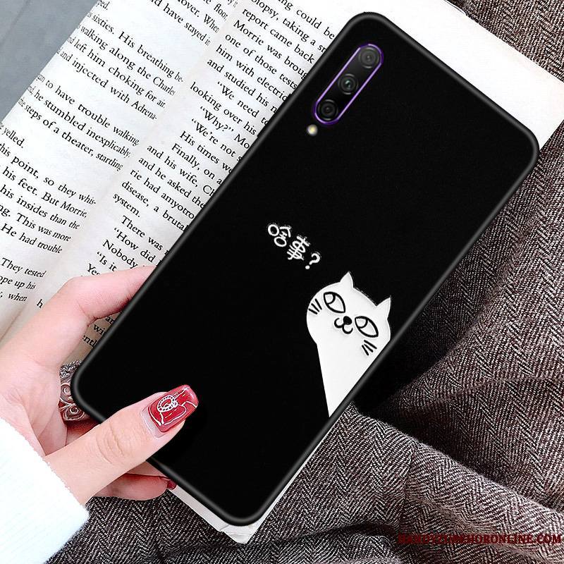 Honor 9x Pro Coque Silicone Personnalité Chat Nouveau Jeunesse Amoureux Incassable