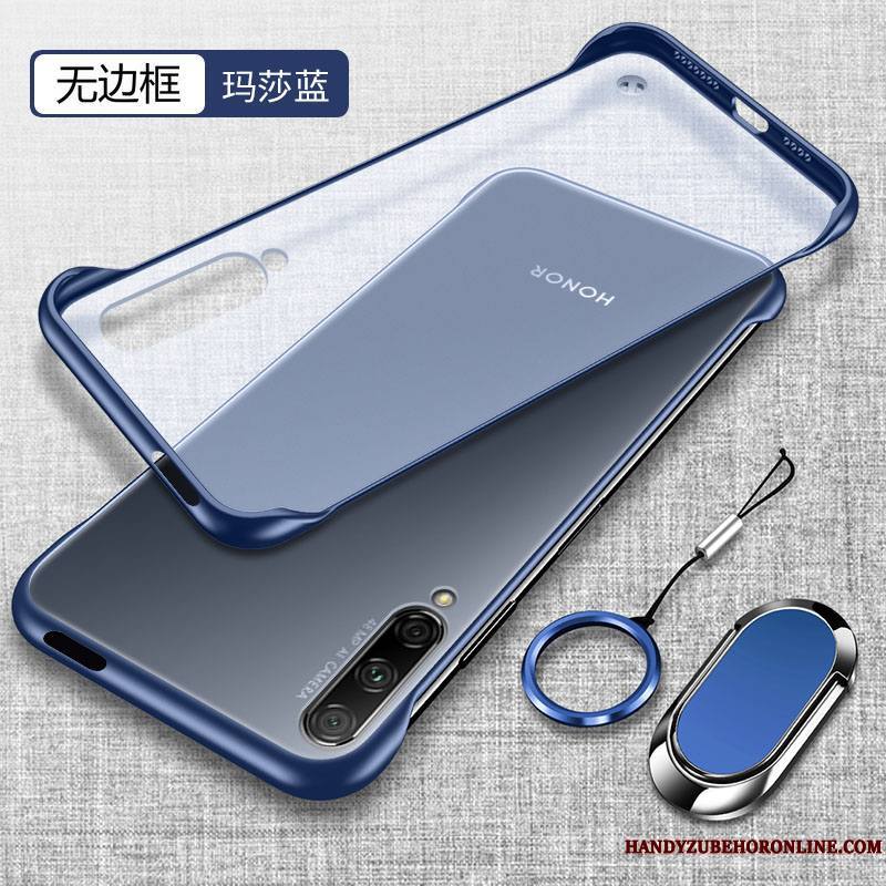 Honor 9x Pro Fluide Doux Délavé En Daim Coque Personnalité Silicone Protection Incassable