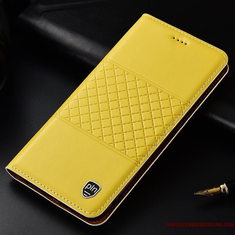 Honor 9x Pro Jaune Étui En Cuir Incassable Coque De Téléphone Mesh Tout Compris Protection