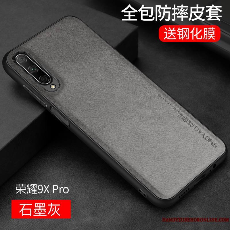 Honor 9x Pro Protection Tout Compris Incassable Simple Créatif Étui En Cuir Coque