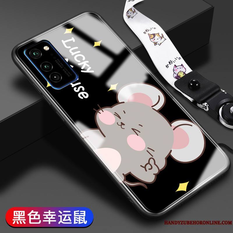 Honor View30 Charmant Rose Protection Dessin Animé Coque De Téléphone Tout Compris Fluide Doux