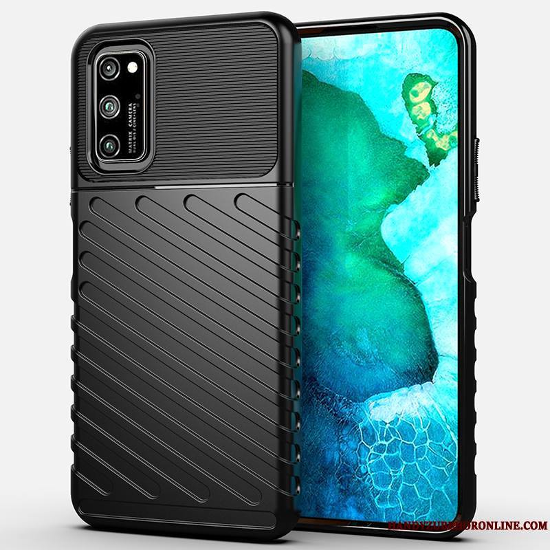 Honor View30 Fluide Doux Étui Vert Silicone Protection Créatif Coque De Téléphone