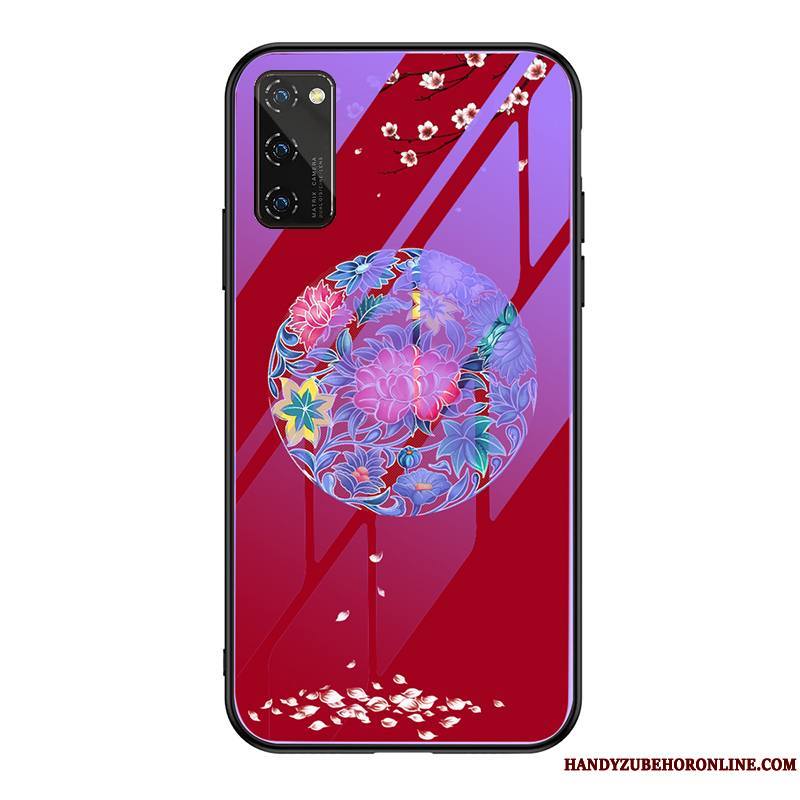 Honor View30 Pro Coque De Téléphone Support Personnalité Téléphone Portable Marque De Tendance Net Rouge Verre Trempé