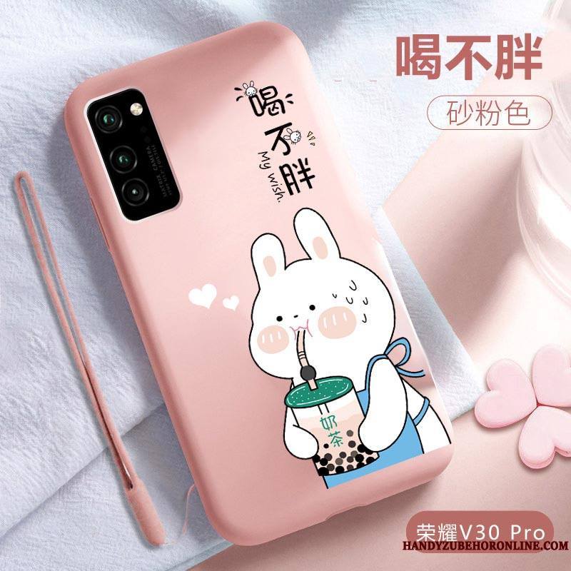 Honor View30 Pro Coque Délavé En Daim Incassable Silicone Tout Compris Très Mince Personnalité Étui