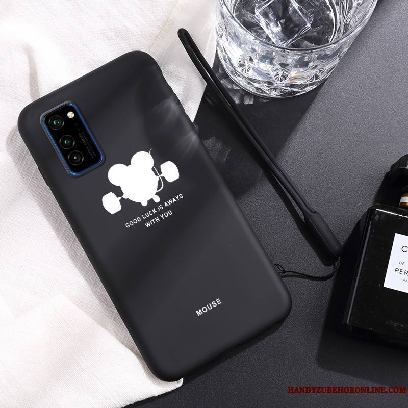 Honor View30 Pro Coque Fluide Doux Charmant Créatif Net Rouge Protection Tout Compris Bleu