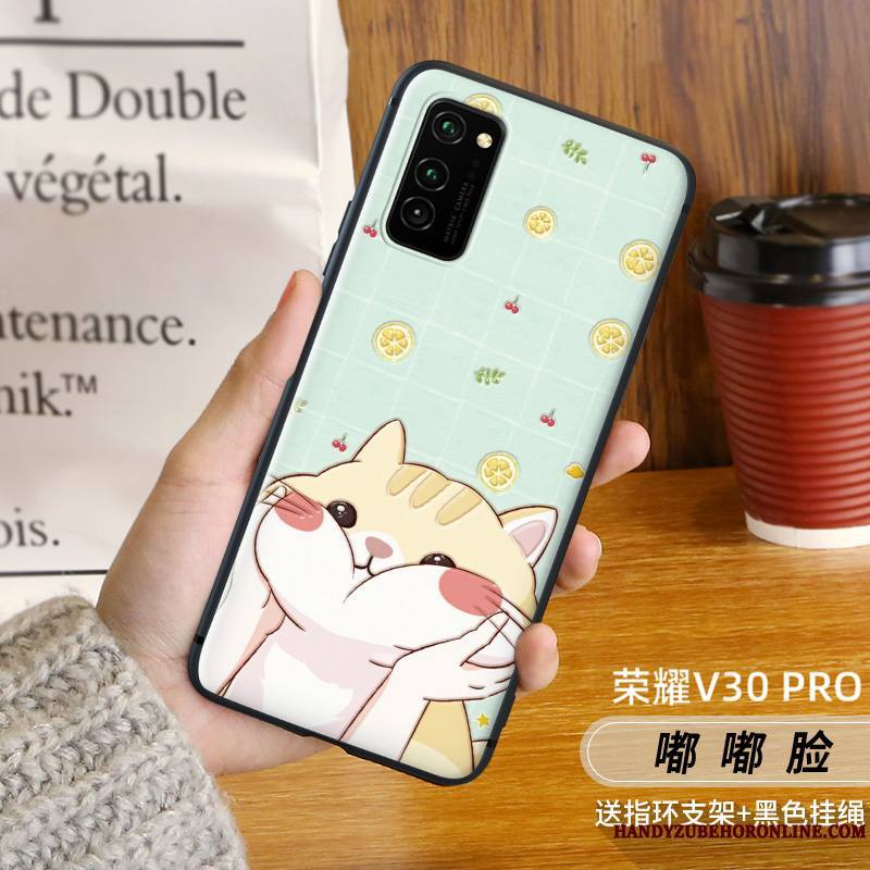 Honor View30 Pro Coque Nouveau Rat Simple Personnalité Très Mince Délavé En Daim Créatif