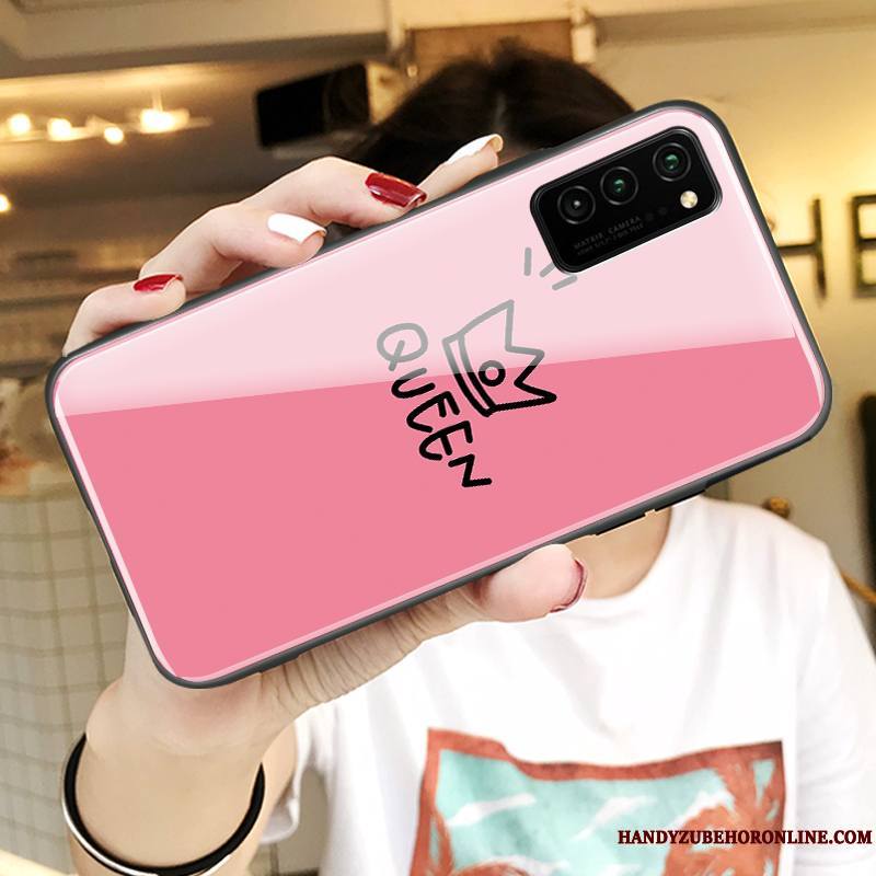 Honor View30 Pro Coque Personnalité Tout Compris Fluide Doux Amoureux Rose Jeunesse Incassable