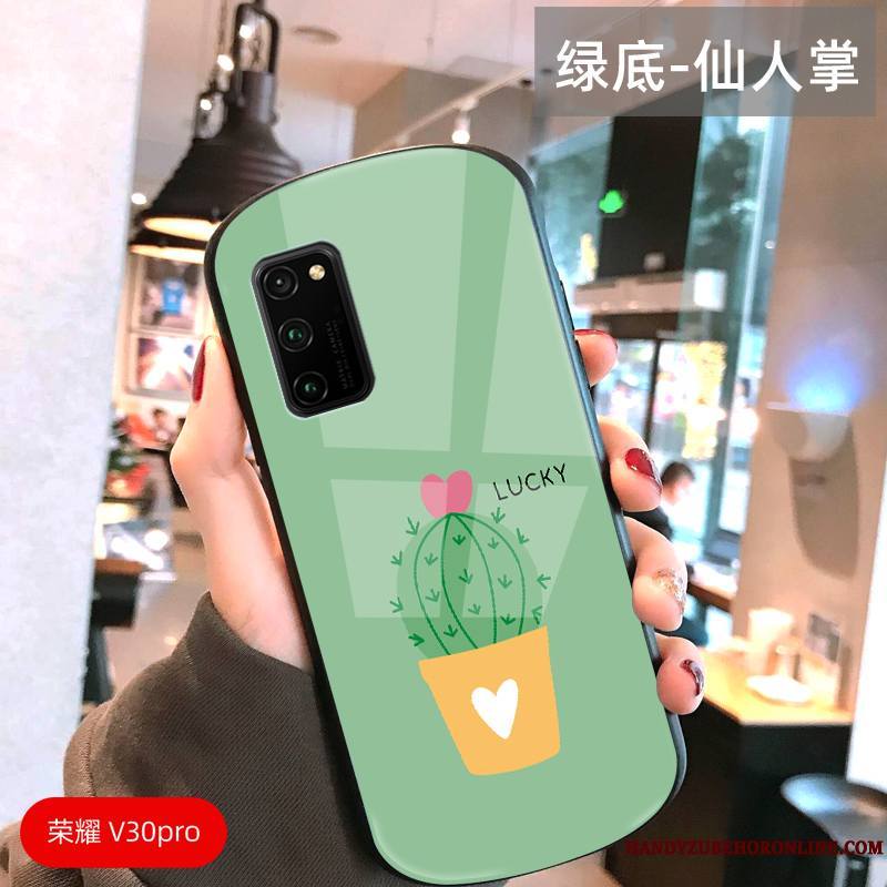 Honor View30 Pro Coque Étui Jeux Difficile Protection Verre Vert