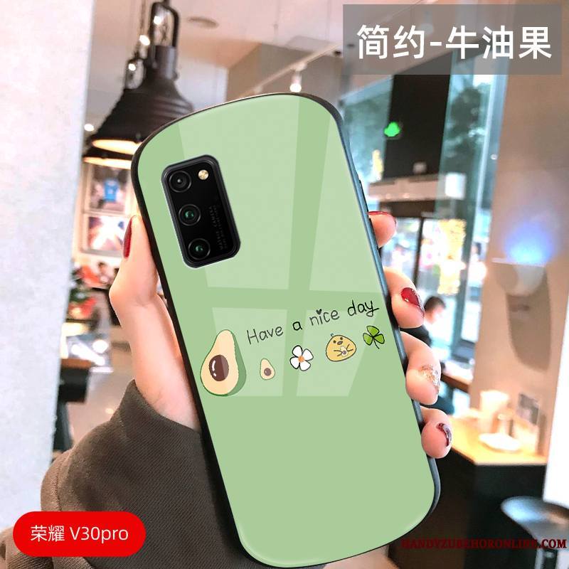 Honor View30 Pro Coque Étui Jeux Difficile Protection Verre Vert