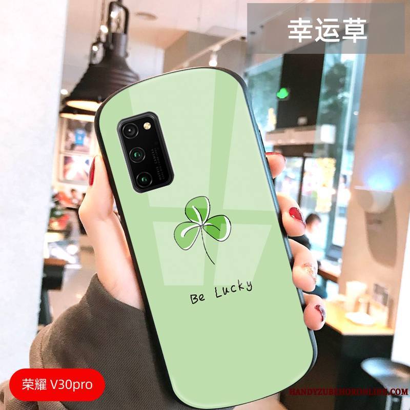 Honor View30 Pro Coque Étui Jeux Difficile Protection Verre Vert