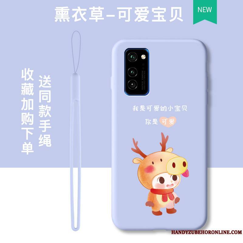 Honor View30 Pro Protection Charmant Coque De Téléphone Tendance Tout Compris Bleu Dessin Animé