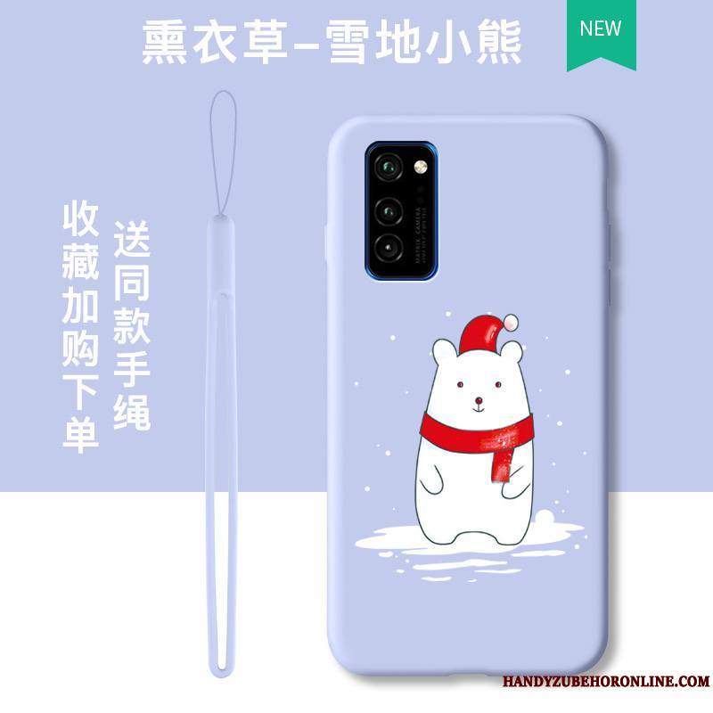 Honor View30 Pro Protection Charmant Coque De Téléphone Tendance Tout Compris Bleu Dessin Animé