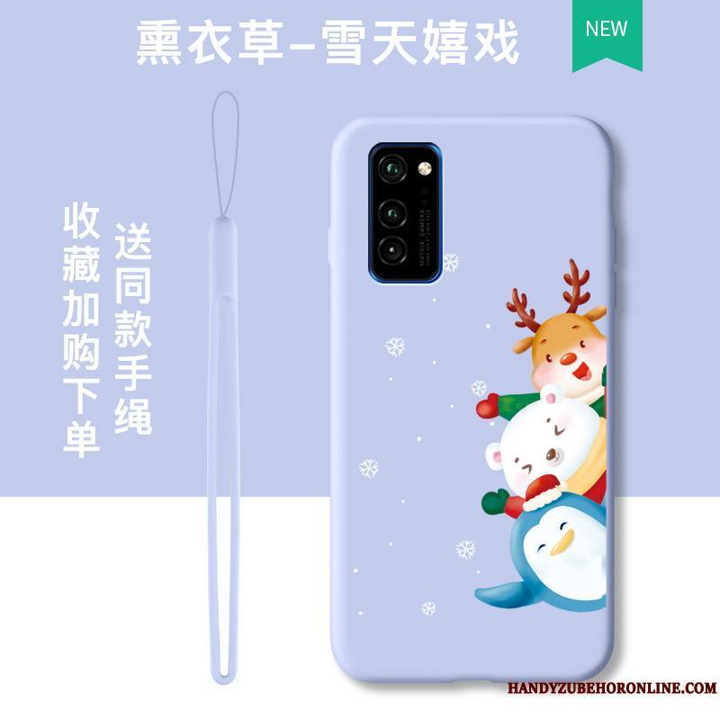 Honor View30 Pro Protection Charmant Coque De Téléphone Tendance Tout Compris Bleu Dessin Animé