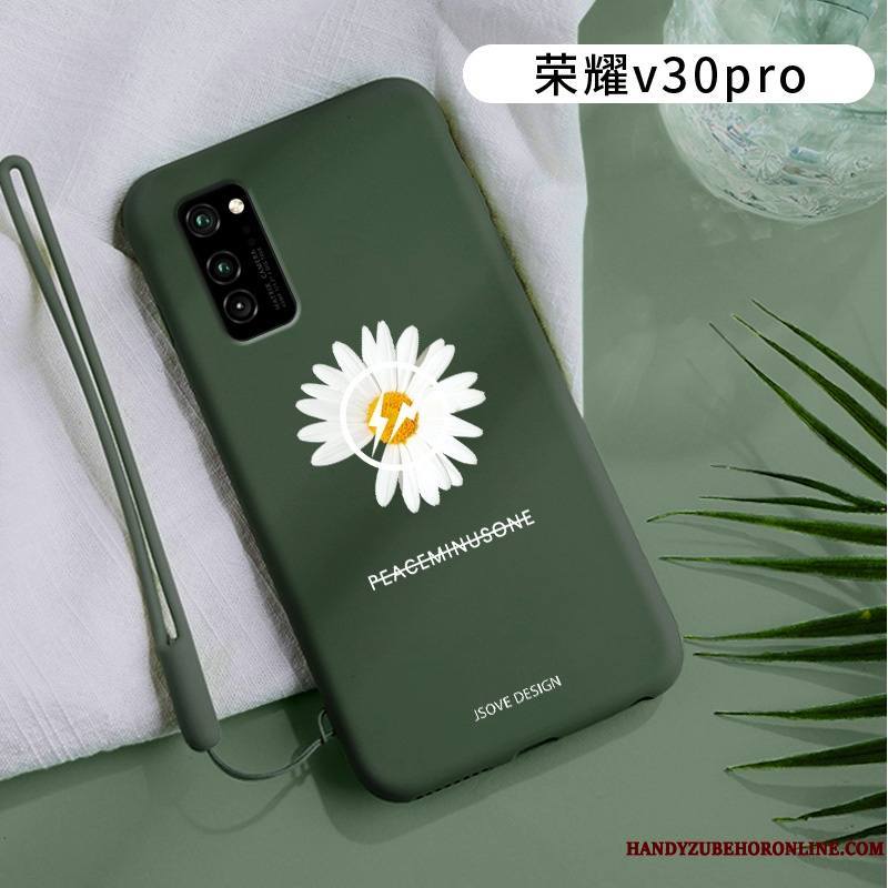 Honor View30 Pro Simple Fluide Doux Coque De Téléphone Créatif Tout Compris Silicone Clair