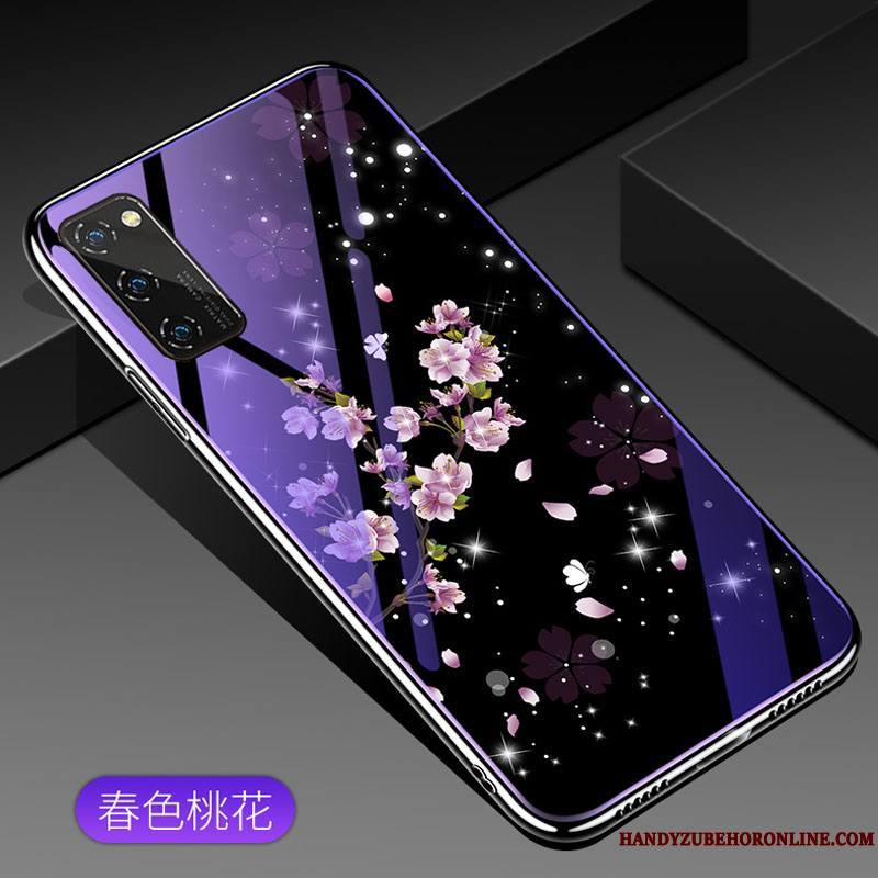 Honor View30 Pro Violet Coque De Téléphone Silicone Net Rouge Nouveau Marque De Tendance Petit