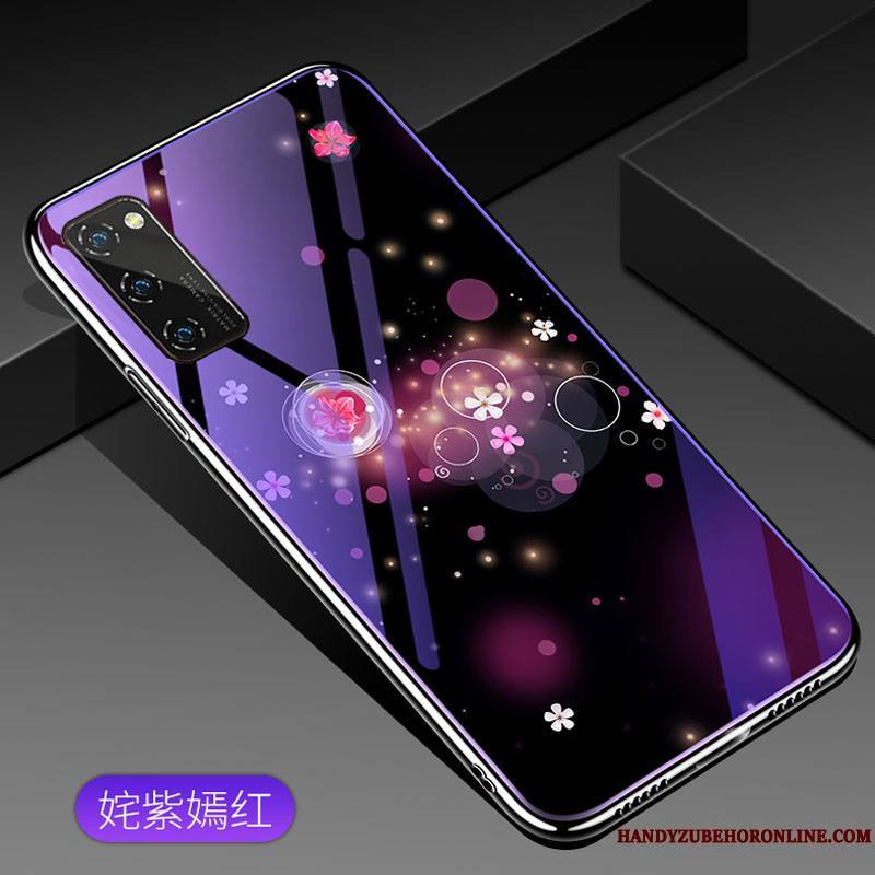 Honor View30 Pro Violet Coque De Téléphone Silicone Net Rouge Nouveau Marque De Tendance Petit