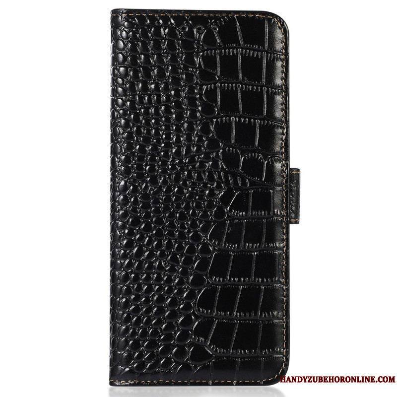 Housse Huawei Mate 50 Pro Style Crocodile RFID