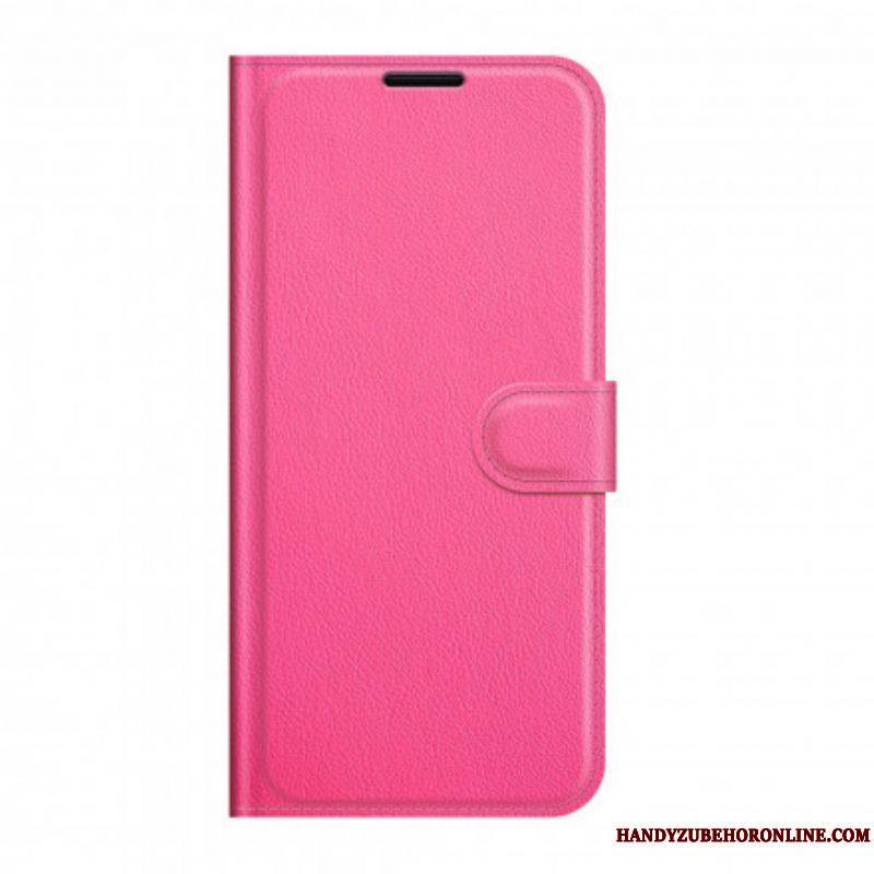 Housse Huawei P50 Pro Style Cuir Litchi Classique