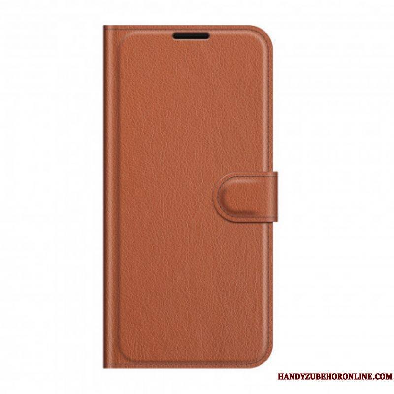 Housse Huawei P50 Pro Style Cuir Litchi Classique