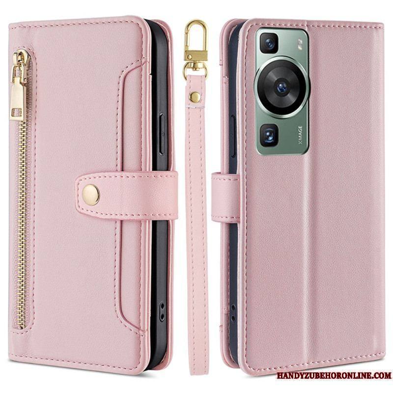 Housse Huawei P60 Pro Lanière et Bandoulière