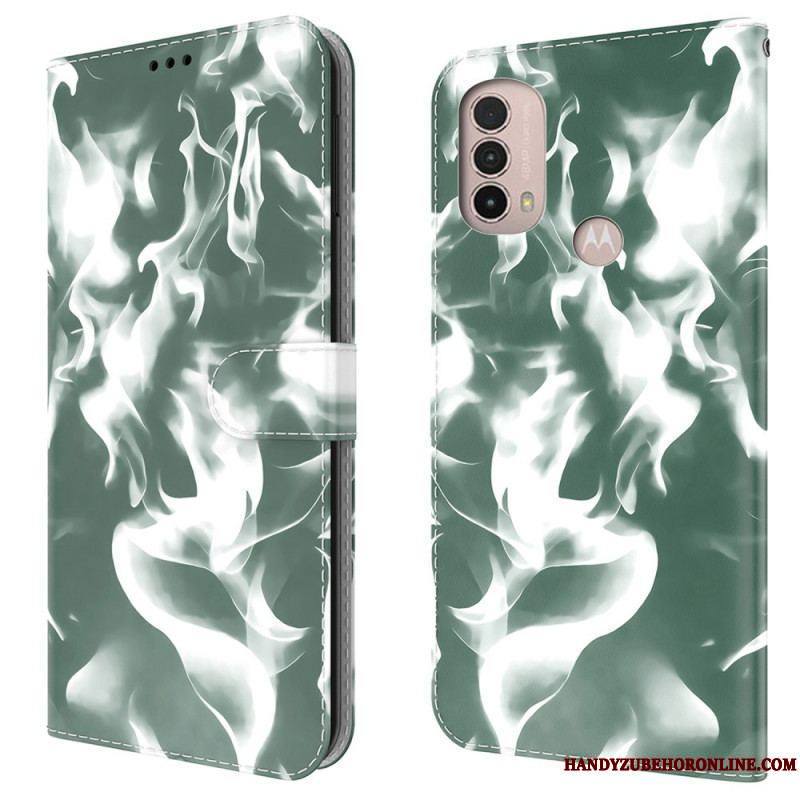 Housse Moto E40 / E30 /E20 Motif Abstrait