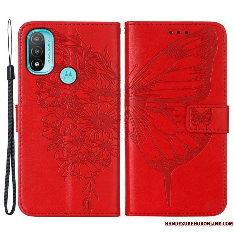 Housse Moto E40 / E30 / E20 Papillon Design