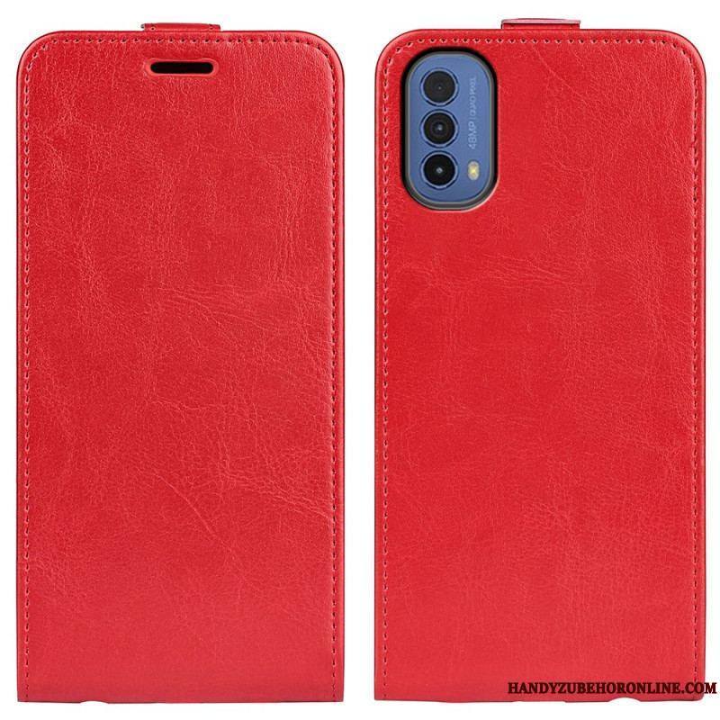 Housse Moto E40 / E30 / E20 Rabattable Retro