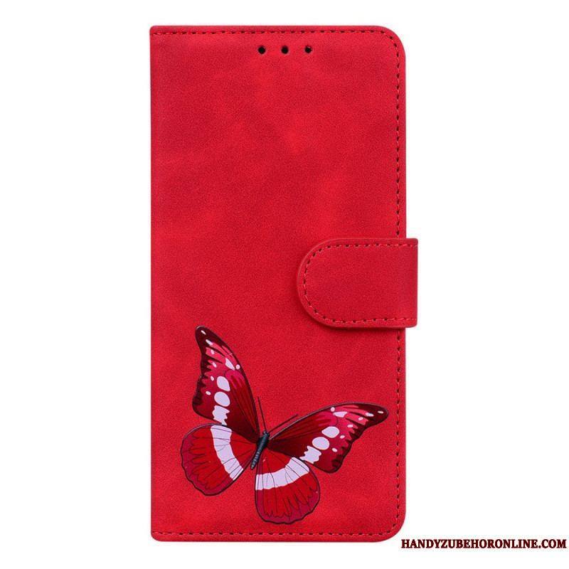 Housse Moto E40 / E30 / E20 Skin-Touch Papillon