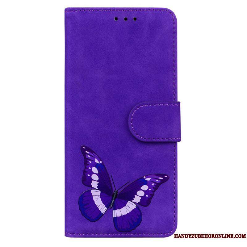 Housse Moto E40 / E30 / E20 Skin-Touch Papillon