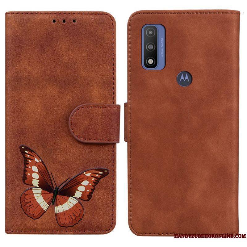 Housse Moto E40 / E30 / E20 Skin-Touch Papillon