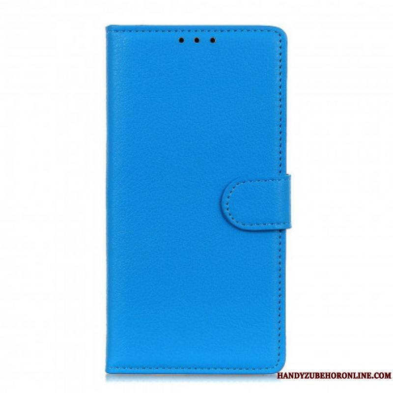 Housse Moto G100 Simili Cuir Litchi Traditionnel