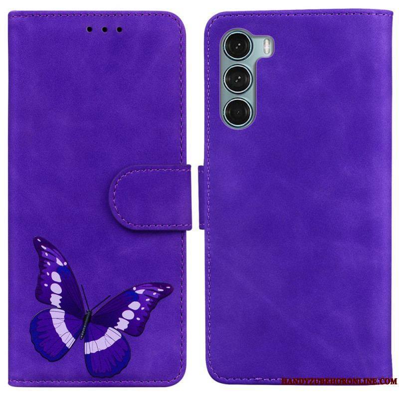 Housse Moto G200 5G Skin-Touch Papillon