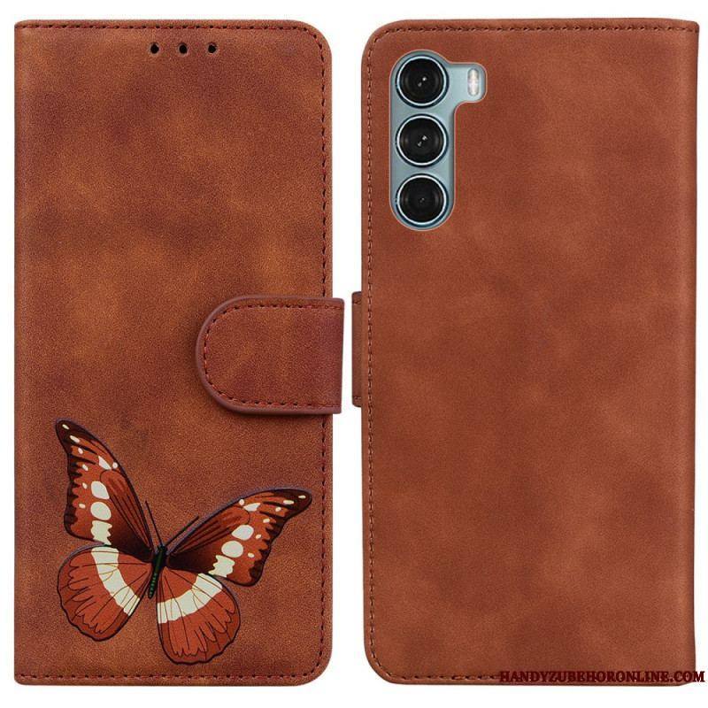 Housse Moto G200 5G Skin-Touch Papillon