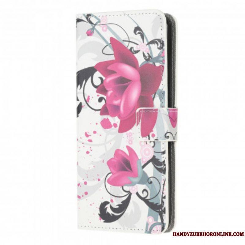 Housse Moto G30 / Moto G10 Tropical Flowers