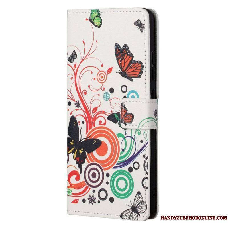 Housse Moto G41 / G31 Papillons et Fleurs